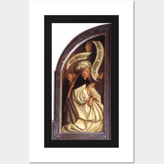 the erythraean sibyl 1432 - Jan van Eyck Wall Art by Kollagio